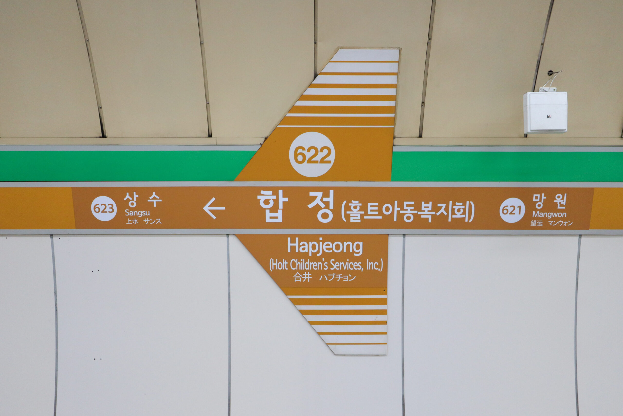Hapjeong Station in Seoul, the nearest subway station to the SamE Hapjeong