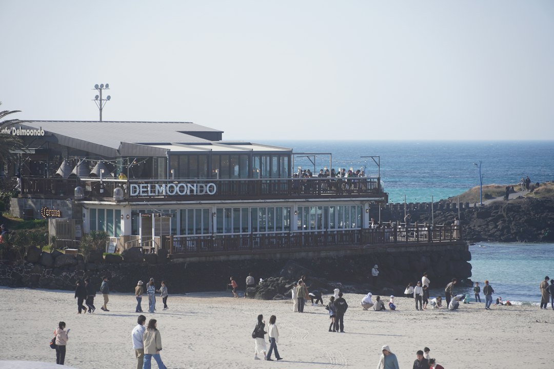 Coastal travel scenery on Jeju Island, South Korea