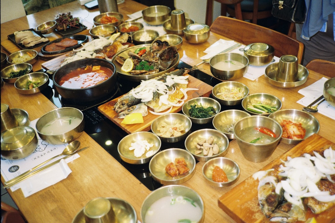 Jeju hairtail seafood meal with grilled or braised fish on a Korean table
