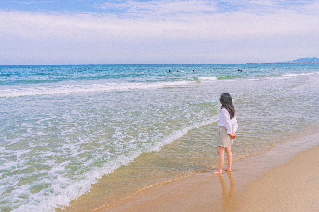 TWS Gangneung travel route with Gangneung coast and travel scenery
