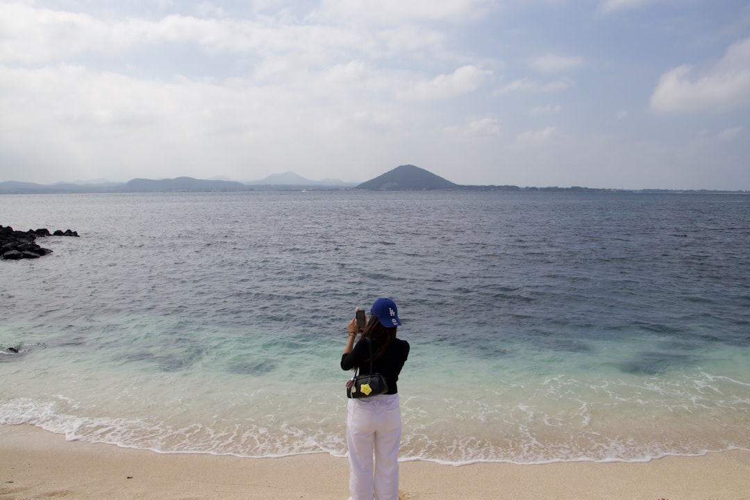 Udo Island near Jeju with coastal scenery and ferry travel atmosphere